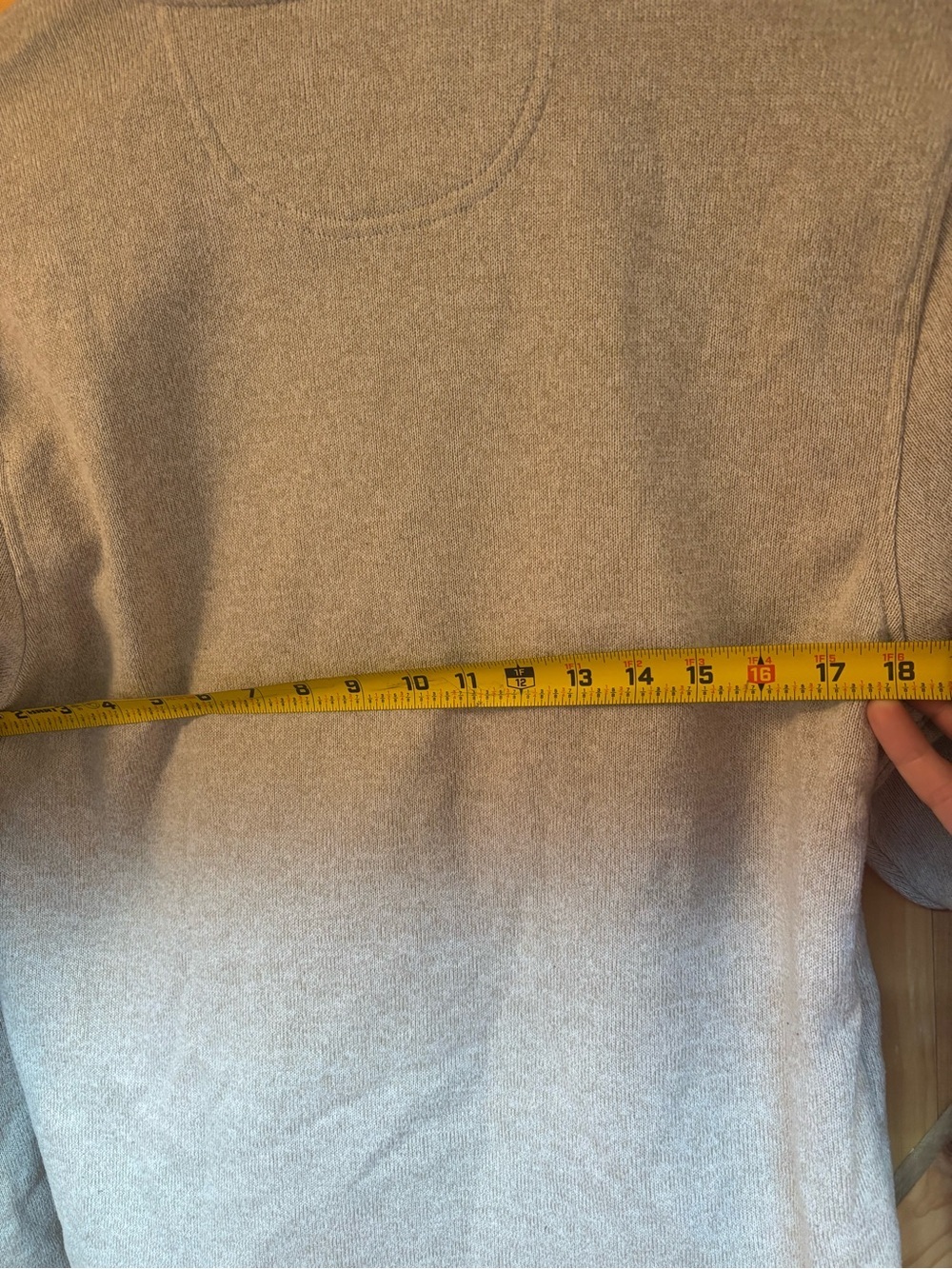 Izod Light Gray Half-Zip Sweater Mens size large - Picture 6 of 6